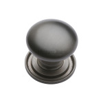 M Marcus Heritage Brass Round Design Victorian Cupboard Knob 32mm 